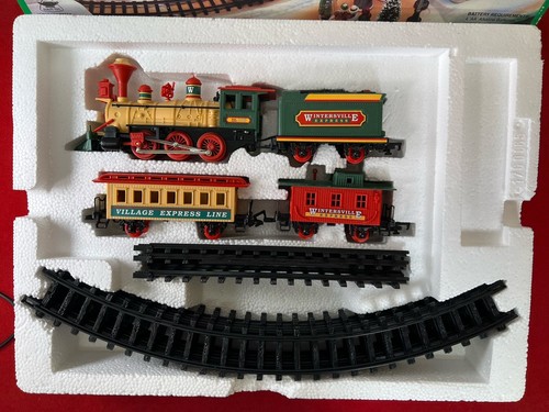 Juego de tren Wintersville Express a batería nuevo brillante 170 vintage 1996 nuevo en caja - Imagen 4 de 10