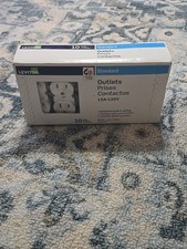 Leviton 5320-WMP 15 Amp, 125 Volt, Duplex Receptacle, 10-Pack, White