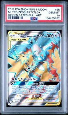 2019 #66 FULL ART/MOLTRES & ZAPDOS & ARTICUNO GX PSA 10 | eBay