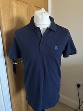 Image of Men’s Short Sleeve Navy Polo Shirt By Selected Homme Size M-L (A7)