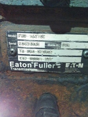 Replaces 2005 FULLER FRO16210CP TRANSMISSION ,  OH
