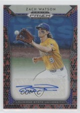 2019 Panini Prizm Draft Picks Red & Black Snakeskin Zach Watson #93 Auto 4l3