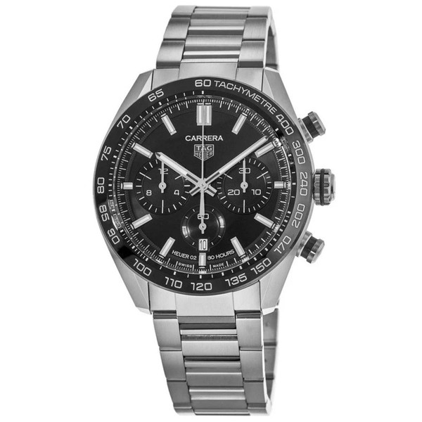 New Tag Heuer Carrera Chronograph Automatic Black Men's Watch CBN2A1B.BA0643