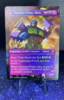 Optimus Prime, Hero Universes Beyond Transformers MTG Mythic 027 Shattered Glass