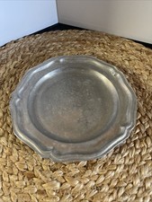 Wilton Columbia PA Pewter Salad/Dessert/Bread Plate 7โ RWP Made In USA 525