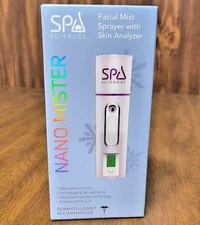 Spa Sciences Nano Mister Facial Mist Sprayer with Skin Analyzer New