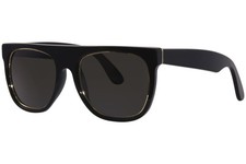 RetroSuperFuture Flat-Top-Impero-46T/R F14 Sunglasses Black/Gold/Grey 55mm
