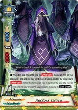 Buddyfight TCG card X-BT01/0094EN C Half-Fiend, Kid Yase The Dark Lord's Rebirth