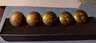 Vintage Brass Women's Royal Army Corps (WRAC) Tunic Buttons (5pc.)