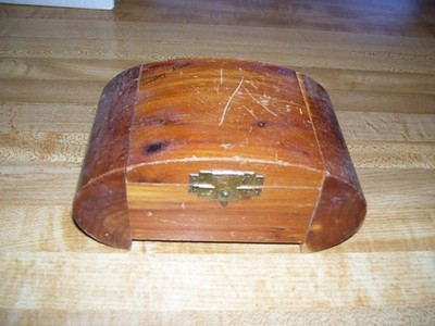 Vintage Bagley MN Minnesota Wood Souvenir Jewelry Box