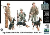 Mb Master Box Ww Ii Era Dogs In Service In The Us Marine Corps 1:35 Kit 35155