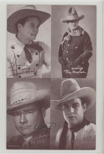 1938 Exhibit Movie Stars 4-on-1 Made In USA Jim Holt Roy Hughes Pat Brady z6d
