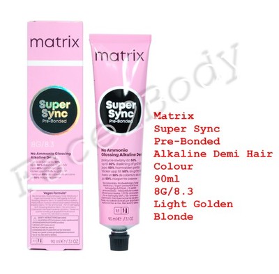 Matrix Super Sync Pre-Bonded Demi Haarfarbe 8G/8,3 Hellgoldblond 90ml