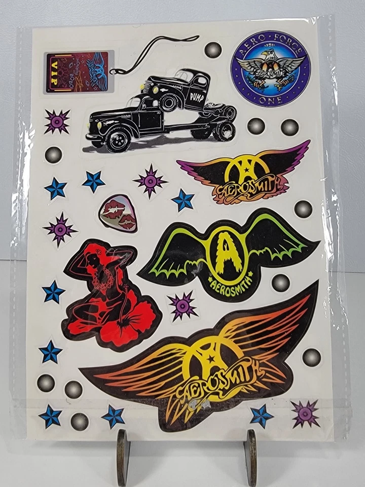 Guitar Hero Aerosmith 贴纸包 (2008) Activision 红色八烷 - 全新套装 — 第 2/2 张图片