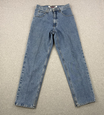 Vintage Anchor Blue Jeans Mens Fits 30x31 Medium Wash Baggy Y2K 90s Denim Skater