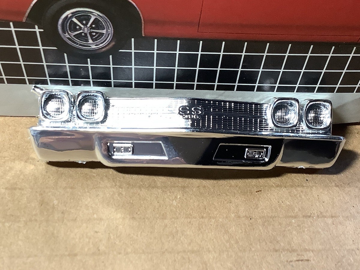 シルバー SSモデル 1/25スケール 1/25 scale model car parts 69-70 Chevelle Ss 454 Front Bumper
