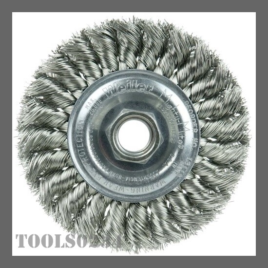 Weiler 13113 Standard Twist Knot Wire Wheel 4" X .014" Stainless Steel 5/811 eBay
