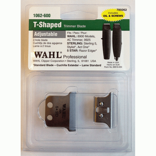 WAHL TSHAPED TRIMMER BLADE SET DETAILER, HERO, 8900 MODELS AND