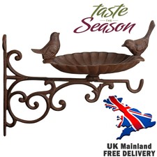 Outdoor Garden Cast Iron Hanging Wall Mounted Wild Bird Feeder