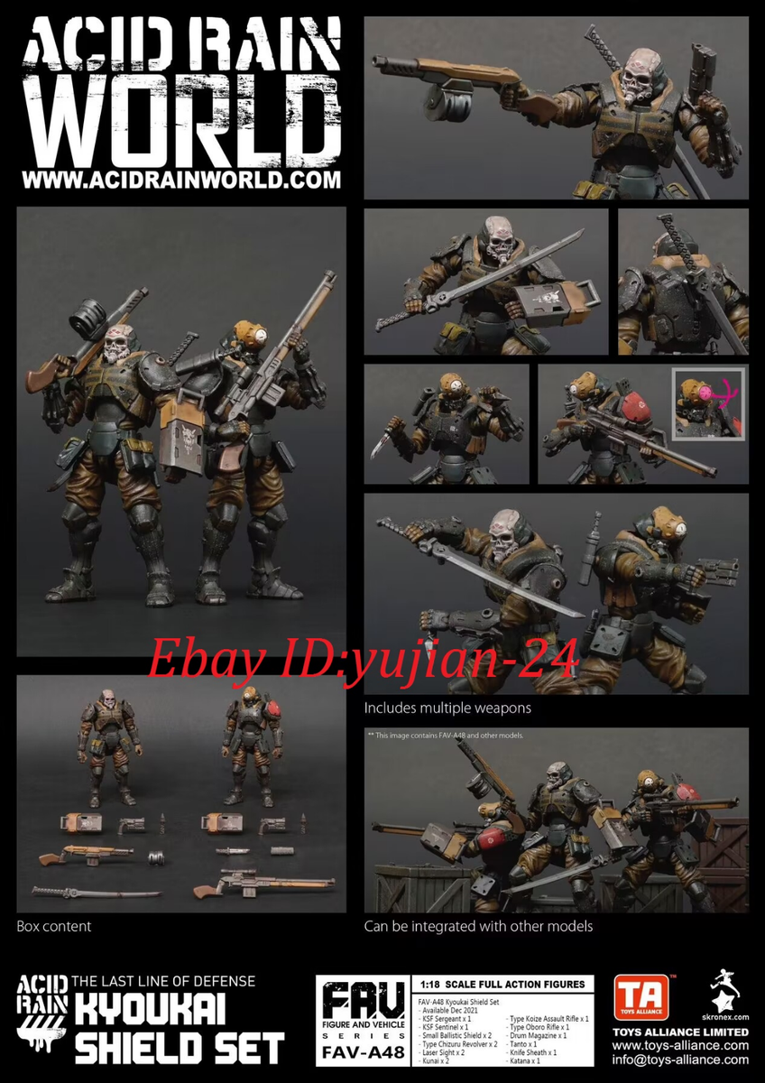 Acid Rain WORLD FAV-A48 Kyoukai Shield Set Movable Action Figure 1