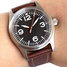 Tandorio Classic Pilot 36mm NO Date Sapphire Glass NH35 Automatic Men WristWatch