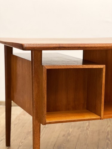 Dänischer Mid Century Design Schreibtisch, Teak, Peter Løvig Nielsen, Hedensted - Bild 7 von 16