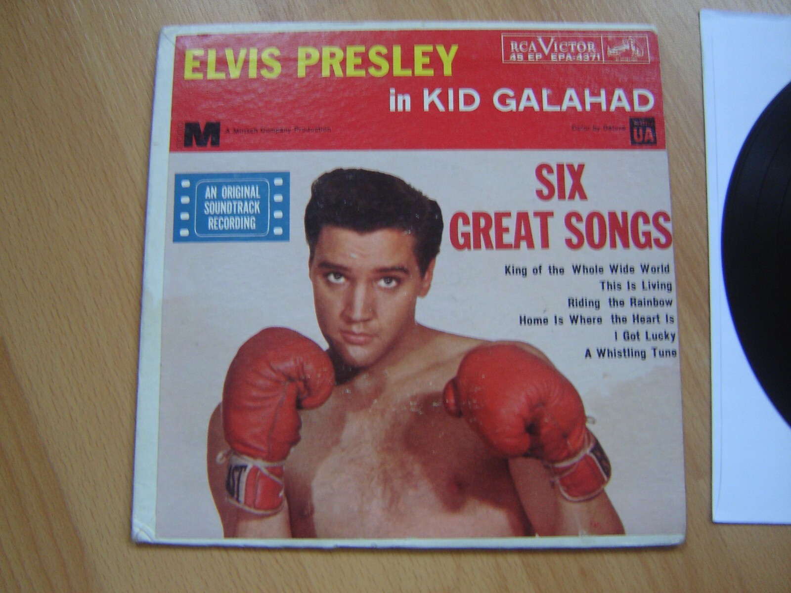 Elvis Kid Galahad Orange label hard to find USA Soundtrack EP eBay