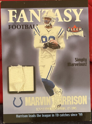 2002 Fleer Premium Marvin Harrison Fantasy - Simply Marvelous! Jersey Colts!