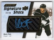 2023-24 Upper Deck Engrained Signature Shots Autograph #SS-KF Kevin Fiala 33/99