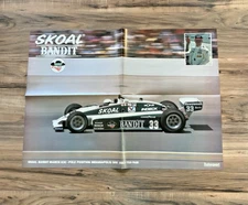 Vintage 1983 Skoal Bandit Indy and Le Mans Double Sided Poster 16.5" x 23" NOS