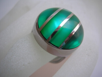 AUSSTELLUNGSTÜCK SWATCH BIJOUX SCHMUCK RING ''COLOR CUT GREEN''