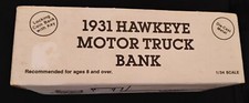 ERTL DIECAST METAL 1931 HAWKEYE MOTOR TRUCK BANK