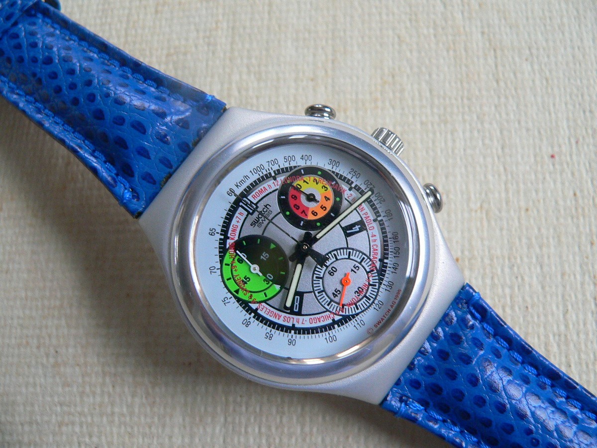 Swatch Irony Chrono YCS1002 All Over Vintage Switzerland