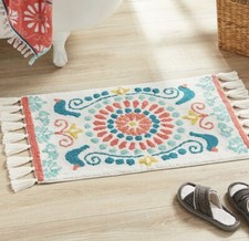 Pioneer Woman Plush Cotton Maize Medallion Bath Rug 20x32 NWT FREE FASTSHIPPING