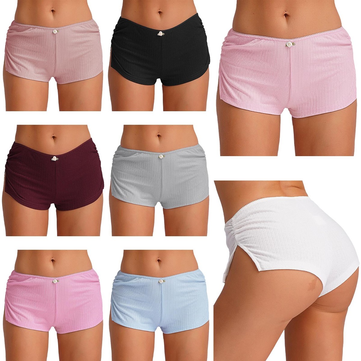 Women's Minipants Cute Shorts Yoga Boyshorts Summer Bottoms Micro