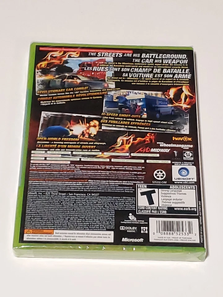 Wheelman Vin Diesel Microsoft Xbox 360, 2009 Ubisoft Brand New Factory Sealed - Image 2 of 3