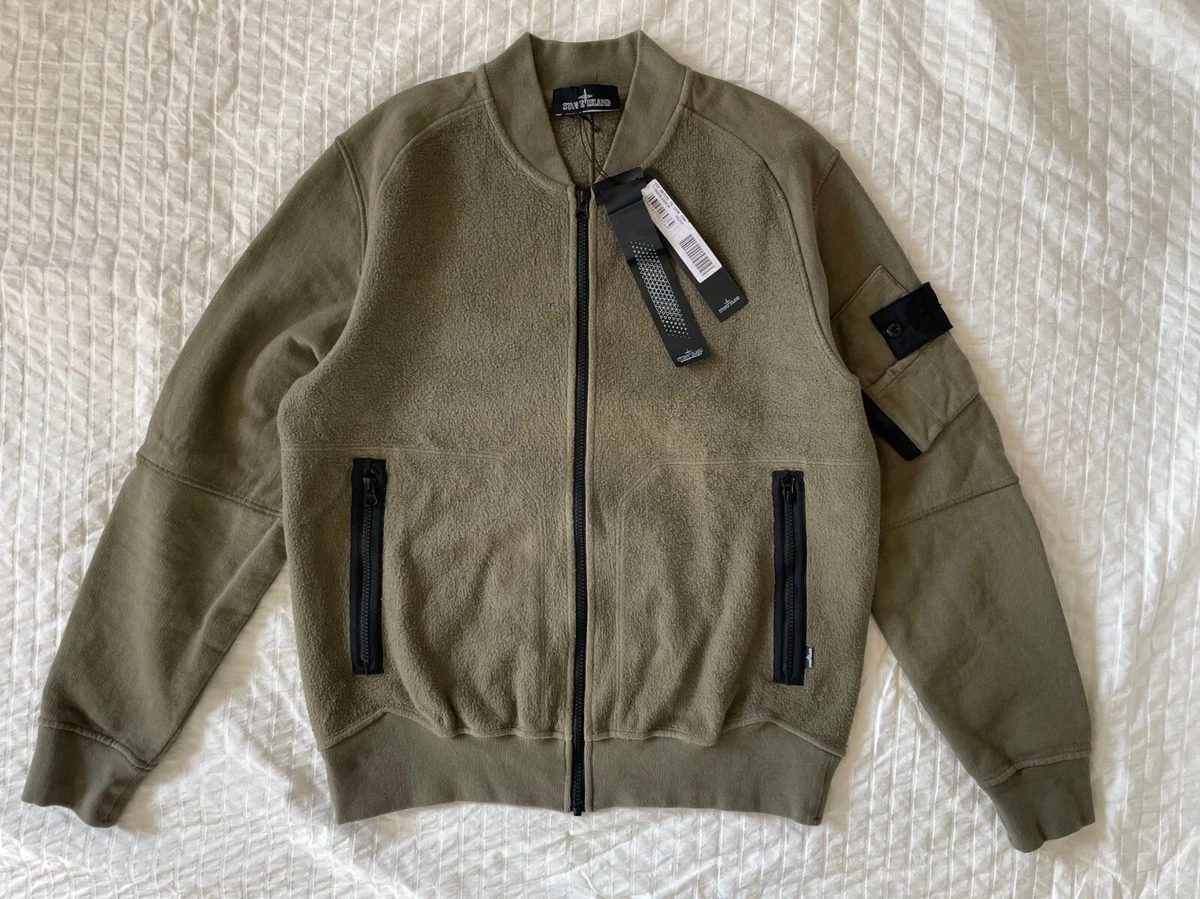 Stone Island Shadow Project Fleece Bomber Mixed Materials eBay