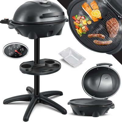 KESSER  Elektrogrill 2in1 Tischgrill Standgrill 2400 Watt Gartengrill Deckel BBQ