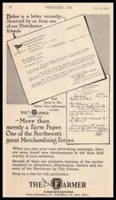 1920 Lowe Brothers Co. Paint & Varnish Dayton Ohio Letter To The Farmer Print Ad