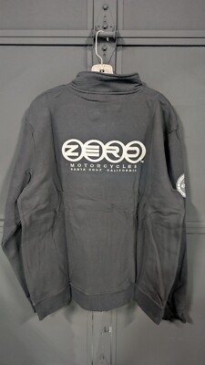 Zero Motorcycles Zip-Through Sweatshirt Size 2XL