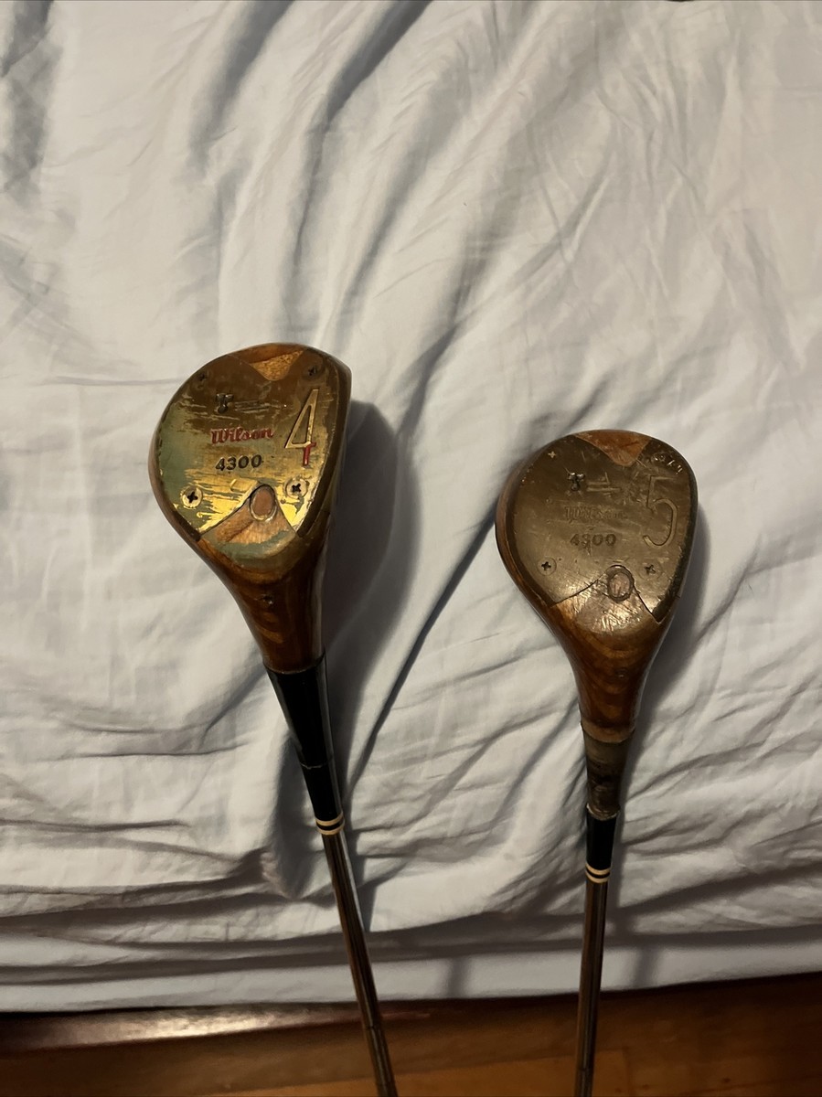 Rare Vintage Wilson 4300 Wooden Golf Clubs And *Cheap