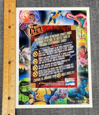 1994 FLEER ULTRA PREMIER EDITION MARVEL X-MEN UNCUT SHEET PROMO