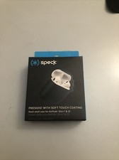 Speck Presidio AirPods Hard Shell Black Case with Soft Touch Coating Gen 1-2 