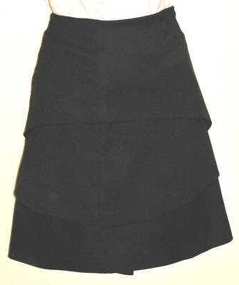 Ann Taylor Loft Women's Size 4 Black Swiss Dot Washable Stretch Skirt NWT