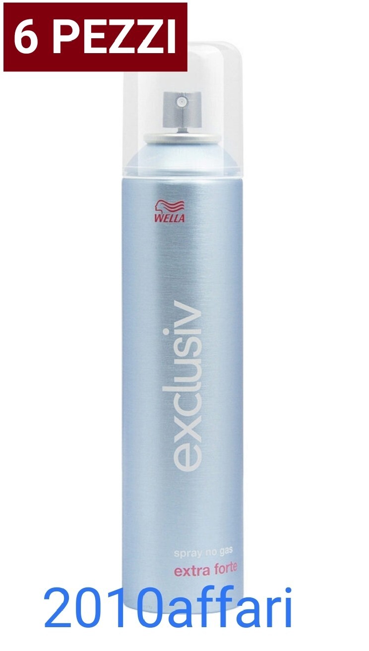 Wella Exclusiv  Lacca No Gas 250 ml Extra Forte - Professionale - 6 Pezzi