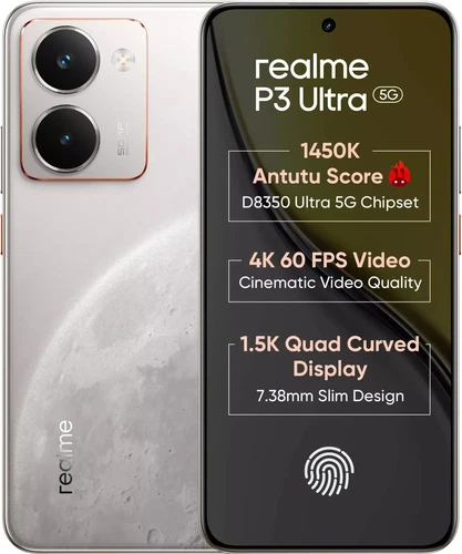 realme P3 Ultra 5G White 256GB 8GB RAM Dimensity 8350 Ultra Global Version