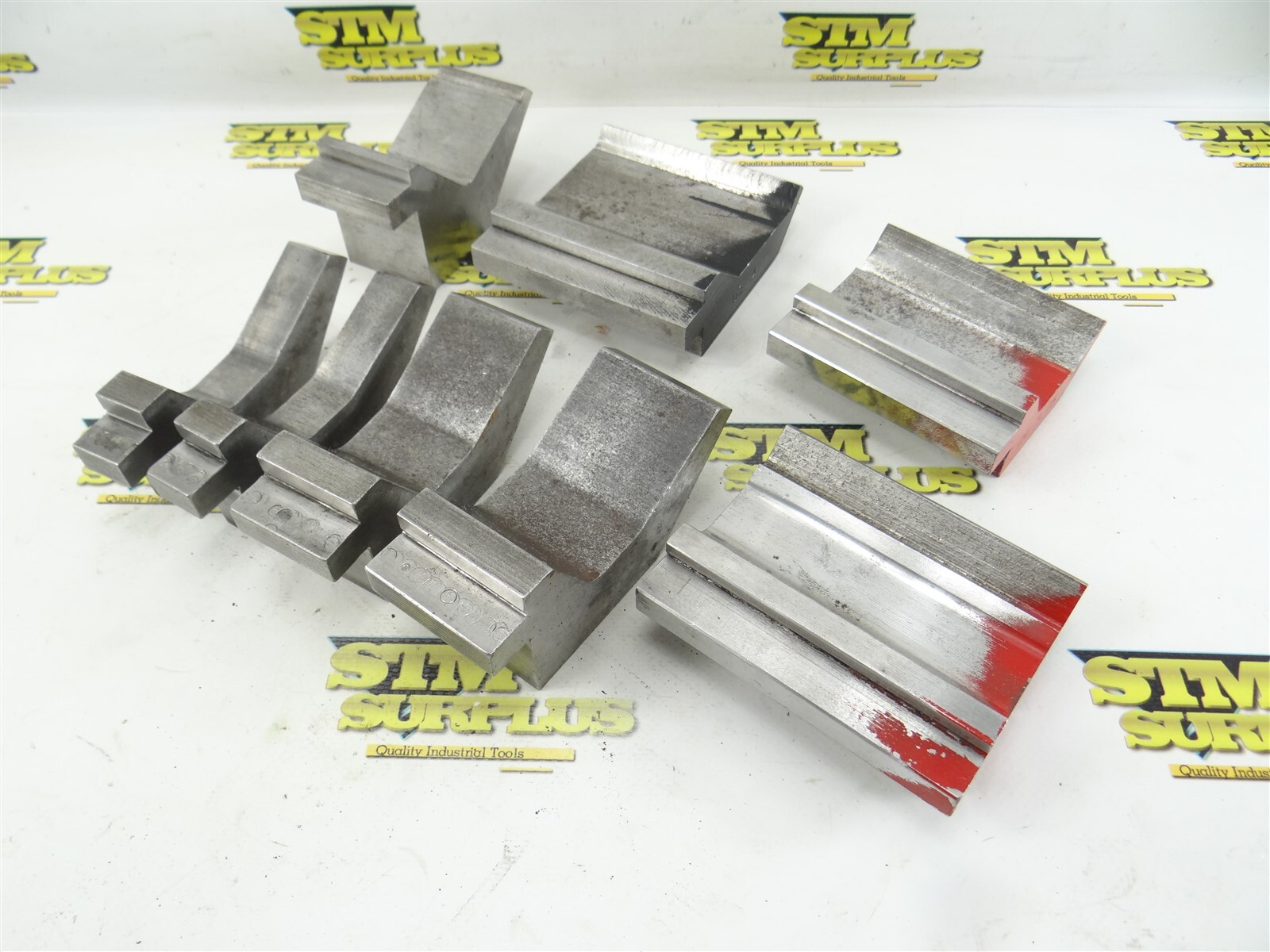 8 ASSORTED PRESS BRAKE DIES 85° TO 90° ANGLE 1/2" TOGNUE WIDTHS eBay