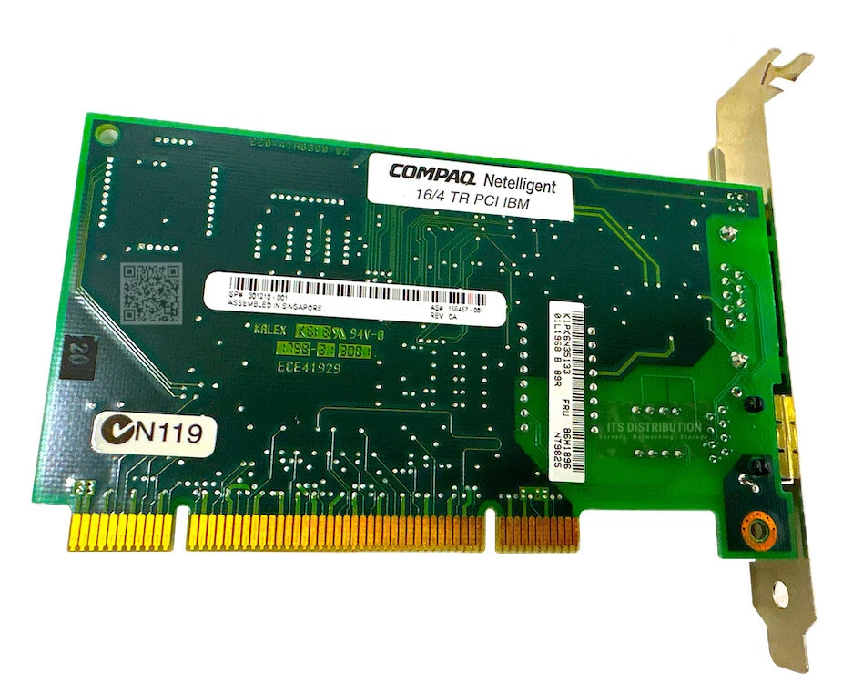 301206-B21 I HP Compaq Netelligent 4/16 TR PCI/IBM STP/UTP Token Ring Adapter - Image 2 of 4