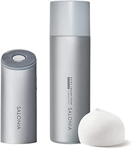 SALONIA ION FACIAL BRUSH SILVER Salonia Ion Facial Brush | Japan