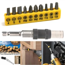 Multi-angle Magnetic Hexagon Handle Shank Screw Drill  Bit Tool Carbon Steel 1/4
